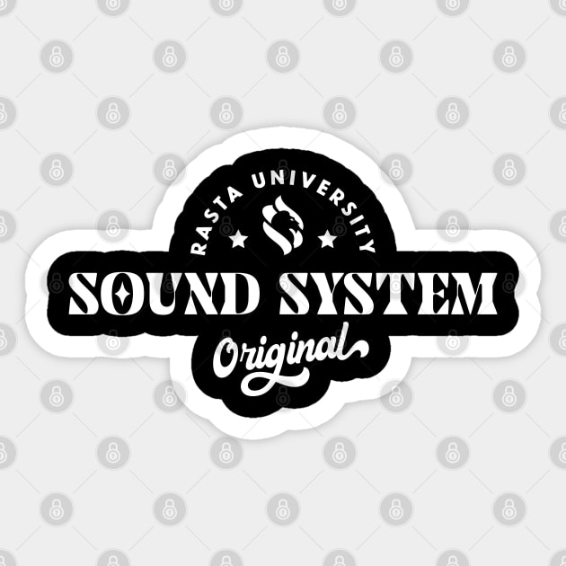 Rasta University Sound System Original Reggae Sticker by rastauniversity